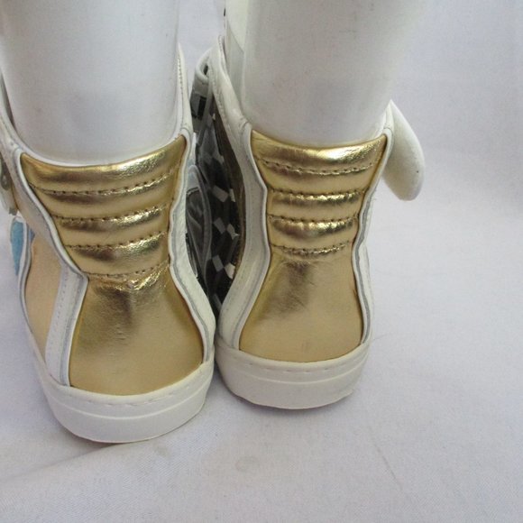 PIERRE HARDY CUBE Leather Sneaker Hi-Top Shoe - Picture 4 of 7